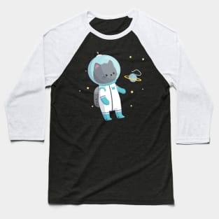 Space Cat Baseball T-Shirt